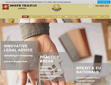 Tablet Screenshot of jtsolicitors.com